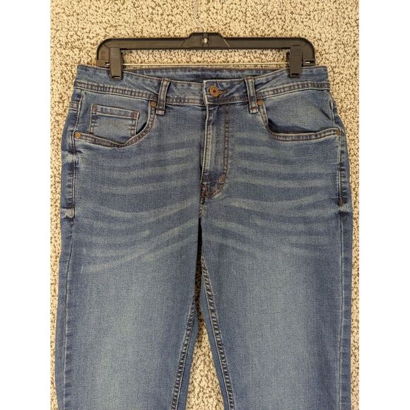 The Perfect Jean NYC Men 31x32 (Tag 31x34) Blue Slim Fit Stretch Denim - Picture 2 of 9